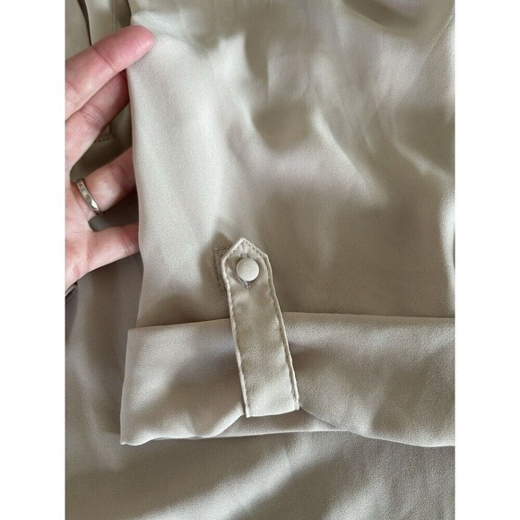 Torrid Blouse 1X Harper Pullover 3/4 Sleeve Sheer Flowy Pastel Pink Office Chic - Picture 8 of 11